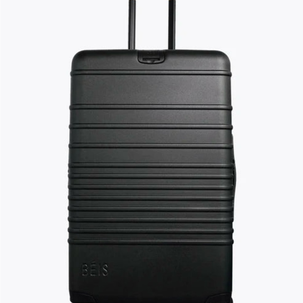 BEIS Large Check-in Roller Suitcase - Black